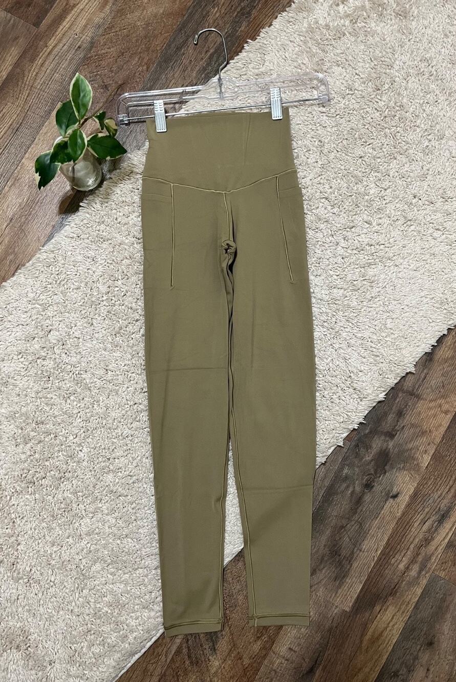 Offline by Aerie Size XS Green Tan Real Me Xtra High-Rise 7/8 Leggings